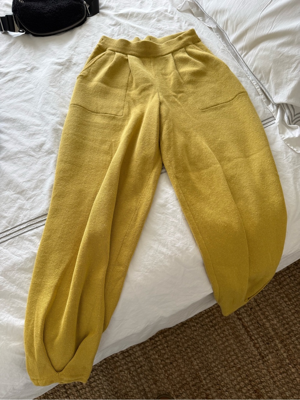 FP Nustard Yellow Knit Pants